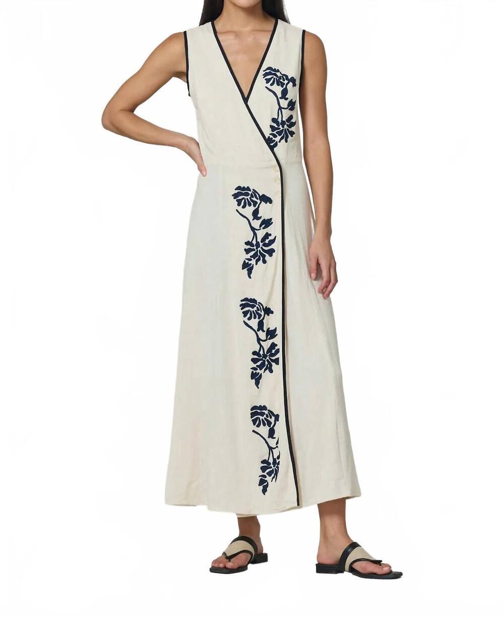 NEW LUSANA carlotta dress in flora embroidery